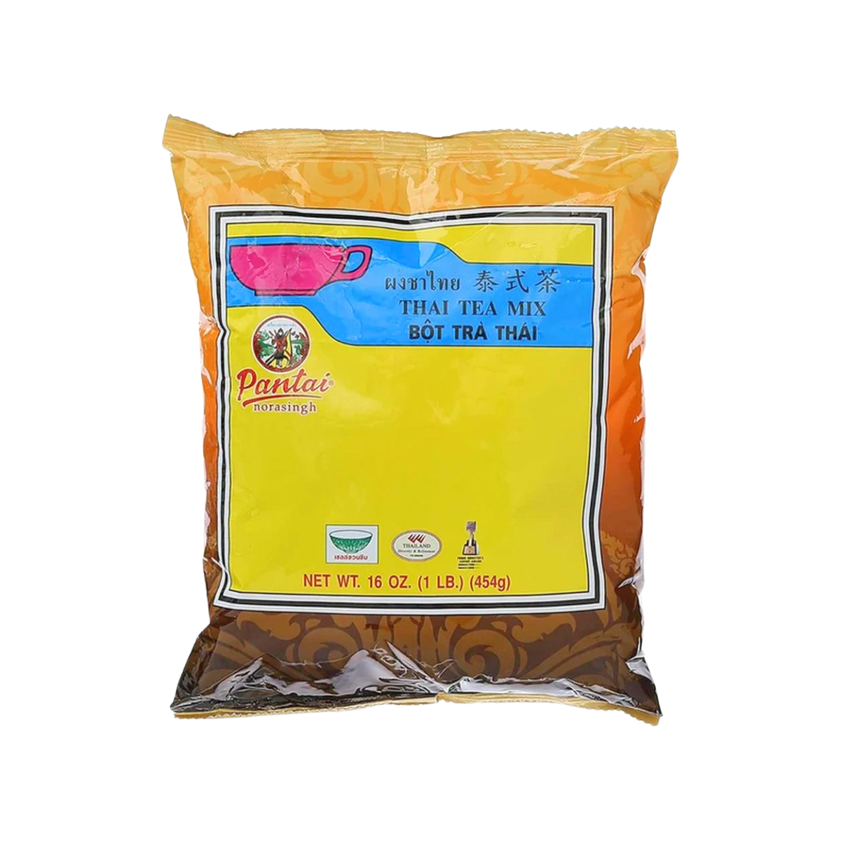 Pantai Thai Tea Leaves Mix – 16 Oz (Pack Of 6) – Thai Iced Tea – Exp 02/01/2027 – Vegan, Lactose Free
