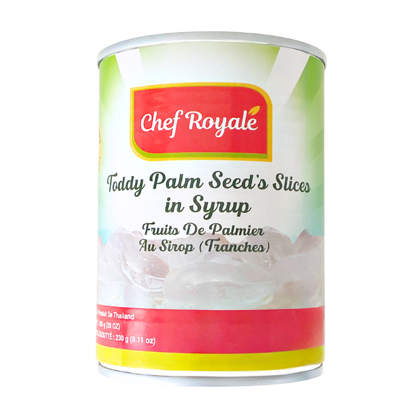 Chef Royale Canned Toddy Palm Seed Slices in Syrup