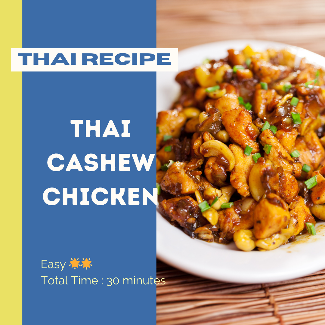 Thai Cashew Chicken Recipe - EASY ⭐️⭐️