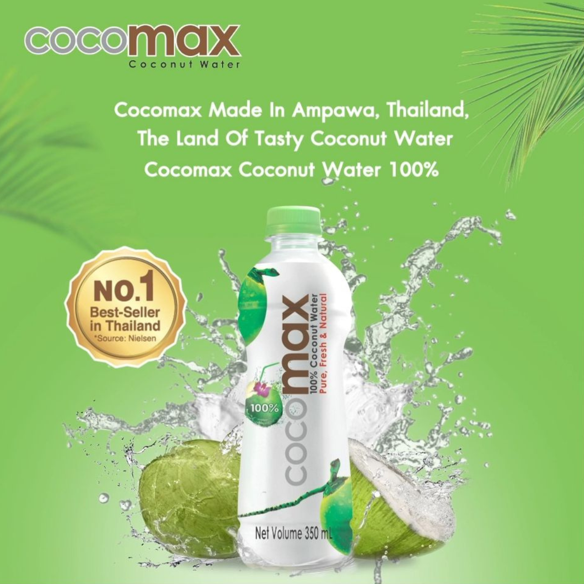 Nước dừa nguyên chất 100% Cocomax