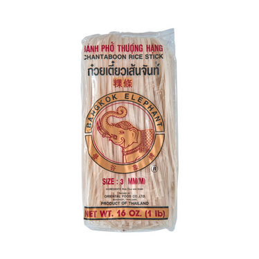 Phở Bangkok Elephant 3mm Rice Stick Noodle (M)