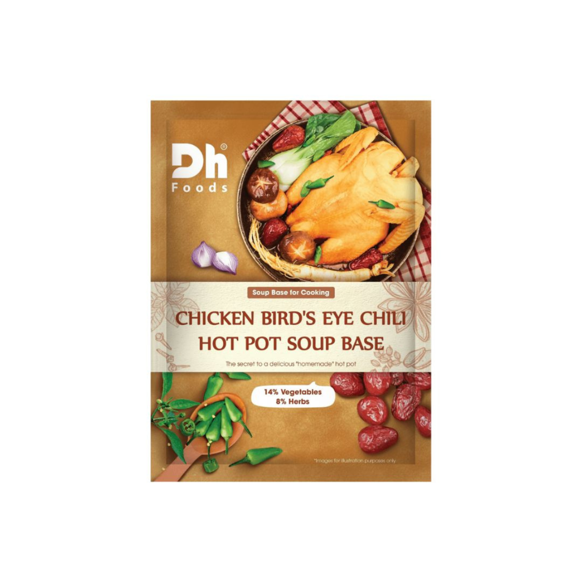 DH Foods Chicken Bird's Eye Chili Hot Pot Soup Base