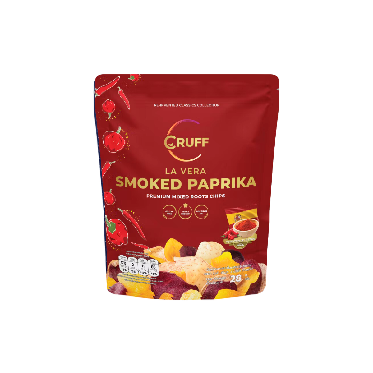 Cruff La Vera Smoked Paprika Roots Chips