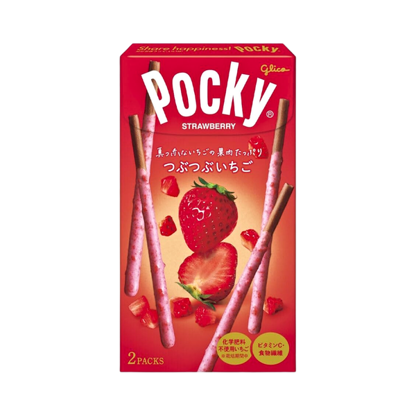 Glico Pocky Tsubu Tsubu Strawberry Biscuit Sticks