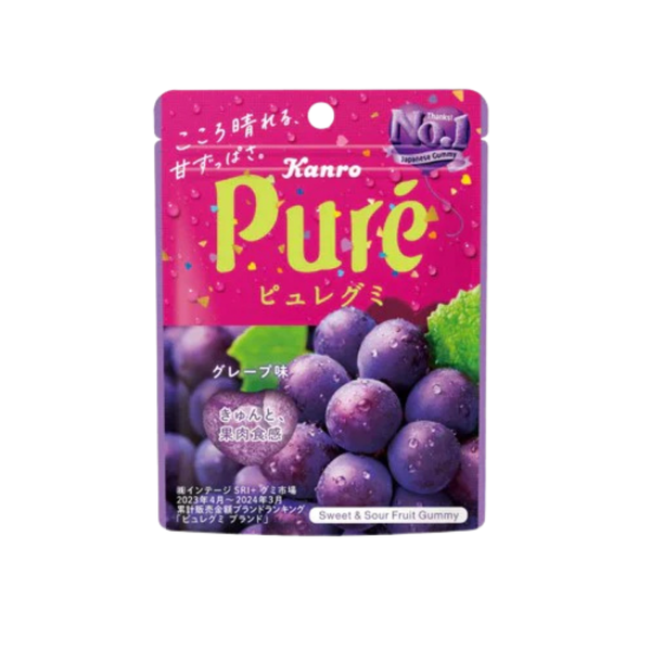 Kanro Pure Gummy [Grape] \Best Before 2026-04/