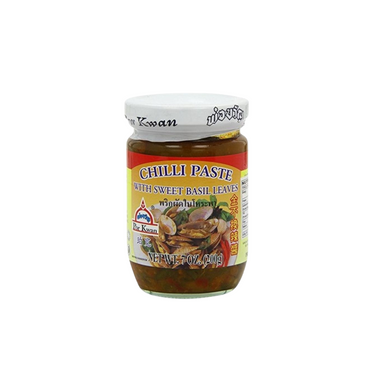 Por Kwan Chili Paste with Sweet Basil Leaves